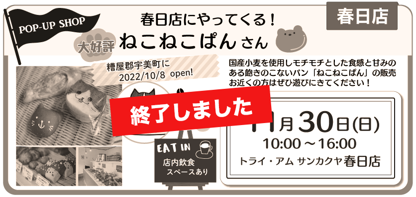 春日ねこねこぱん